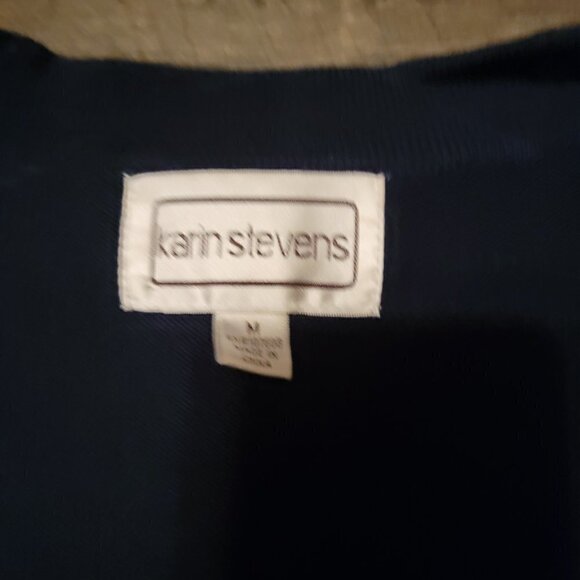Karin Stevens Navy sweater shrug.  Size Medium - Picture 3 of 3